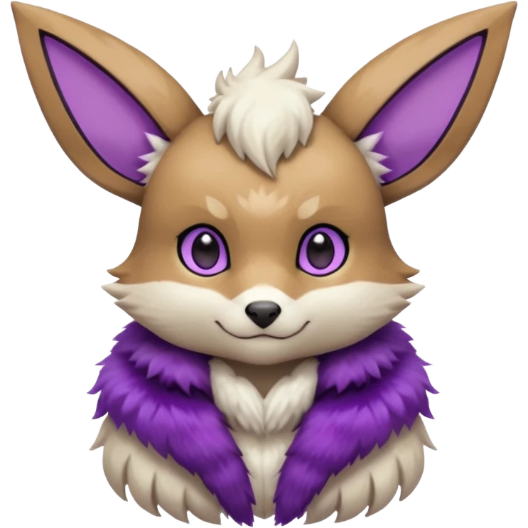 Hyper-realistic pastel wildlife Beautiful Real life wild feral Frosty Albino Shiny White with Violet markings Eevee-Liepard-Zangoose-Pokémon-Digimon-Fakémon-fusion-hybrid-creature emoji
