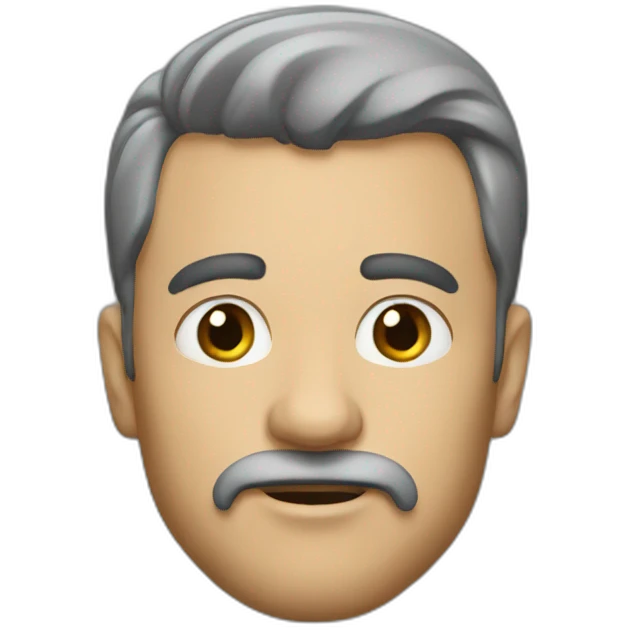 Mann-grauhaarig-without barz emoji