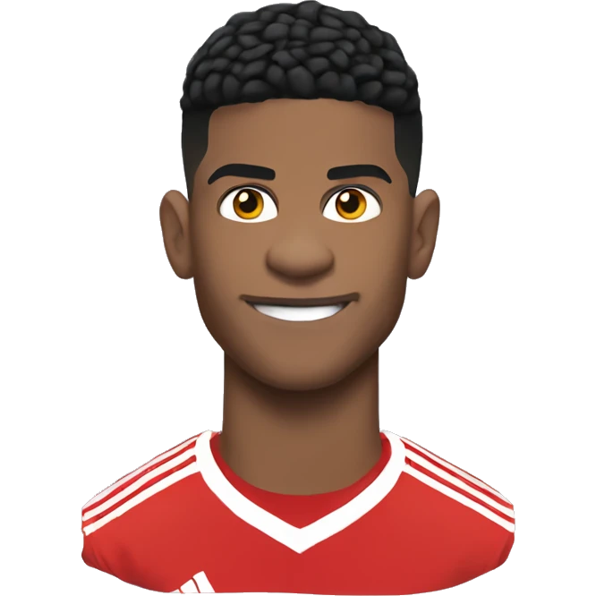 Rashford with the premier league trofy emoji