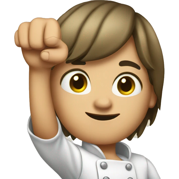 pointing to kitchen emoji