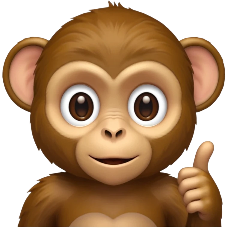 monkey pointing forward emoji