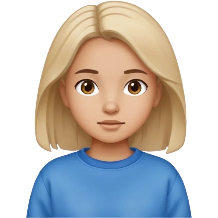 A girl in a sweatshirt is walking emoji