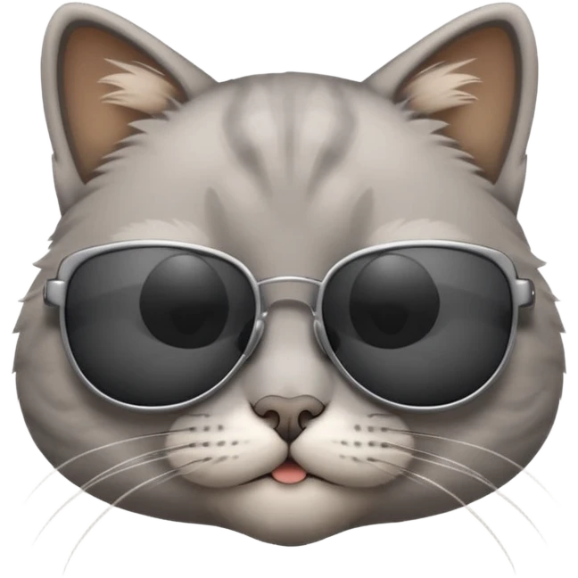 Cat wearing sunglasses emoji