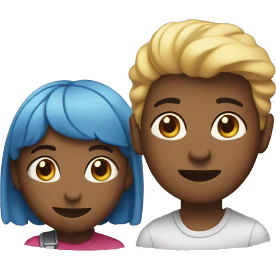 Two besties chillin emoji