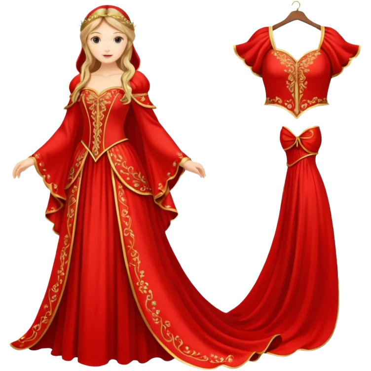Fairy Tale Costume including red emoji