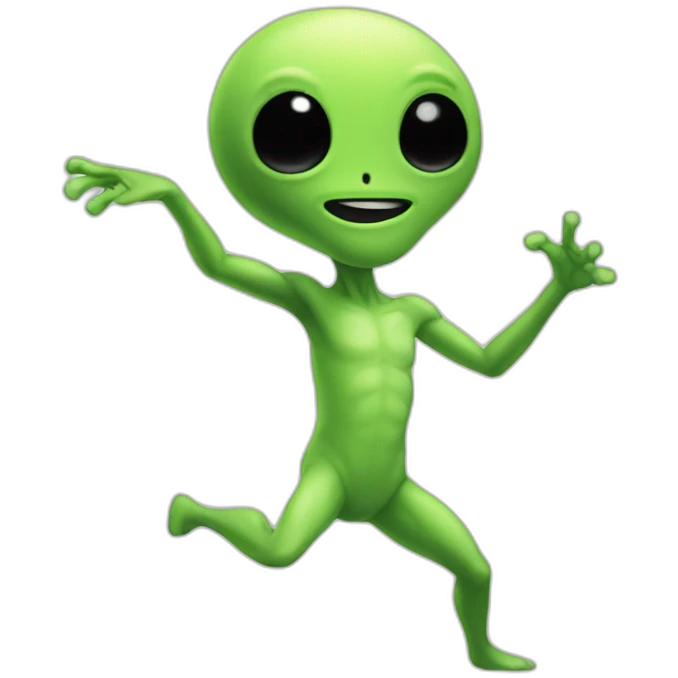 dancing alien emoji