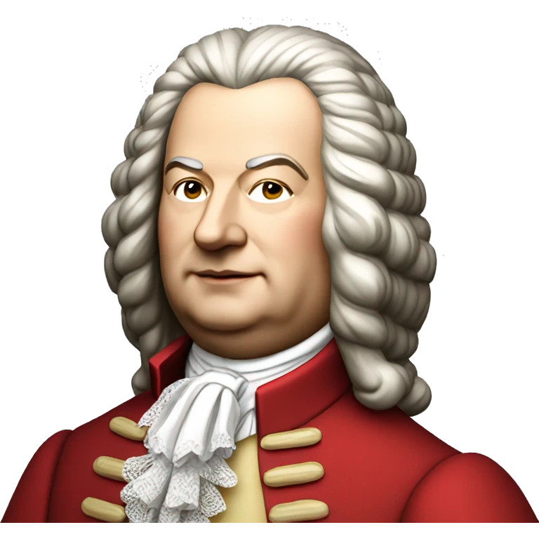 johann sebastian bach standing with red jacket emoji