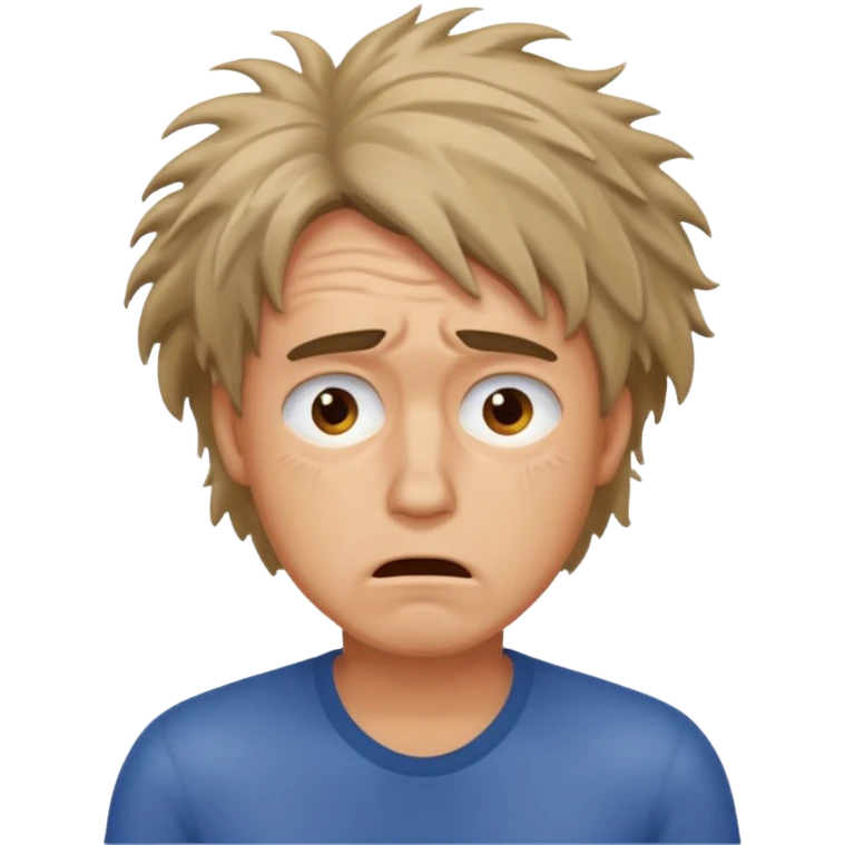 Overwhelmed man emoji