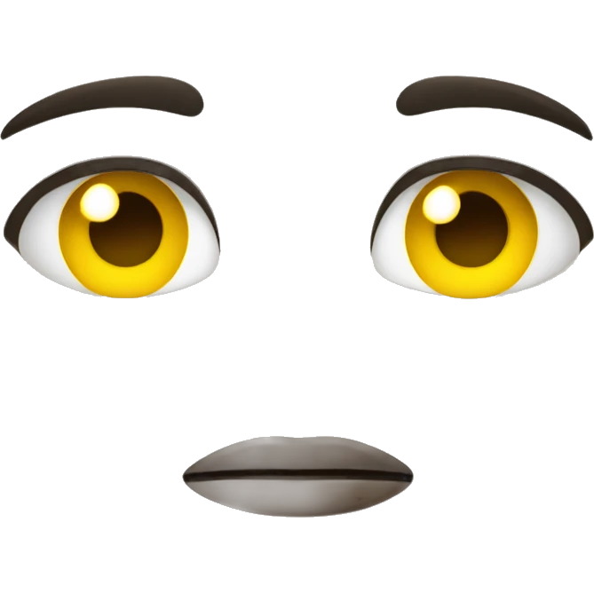 Yellow eyes closed face  emoji