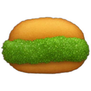 Croquettes avec de la fumée verte emoji