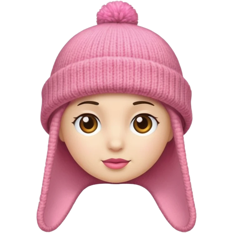 a pink hat emoji