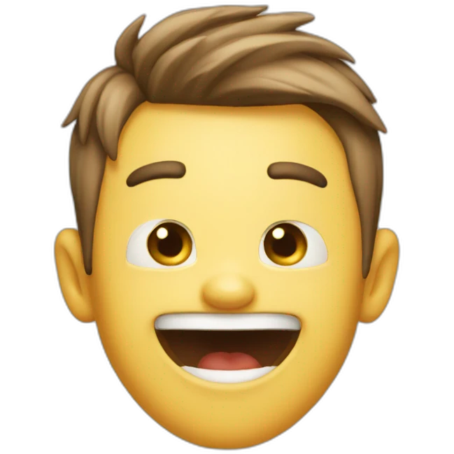 excited and surprised boy emoji