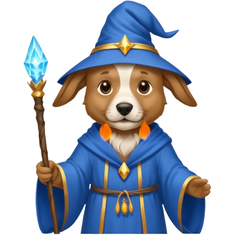 Dog wizard emoji