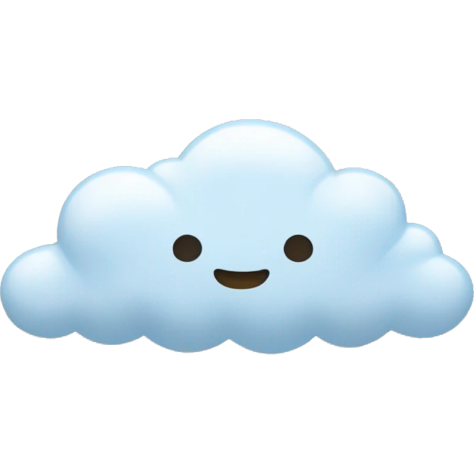 clouds with rays coming out of it  emoji