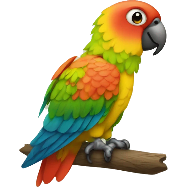 Cute parrot emoji