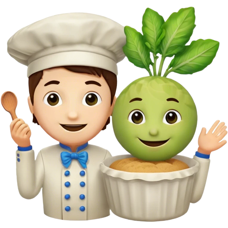 Cosmo and Sprout from Dandy's world baking emoji