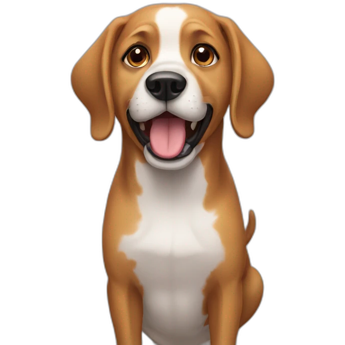 Dog calling emoji