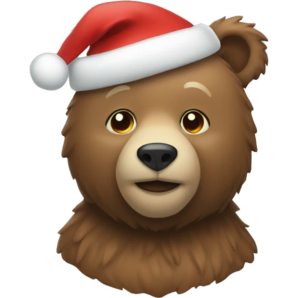 Christmas bear emoji