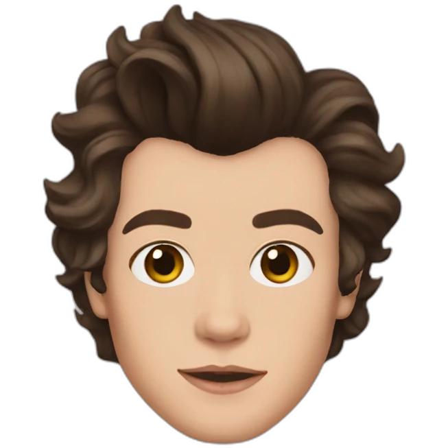 Harry styles with makeup emoji