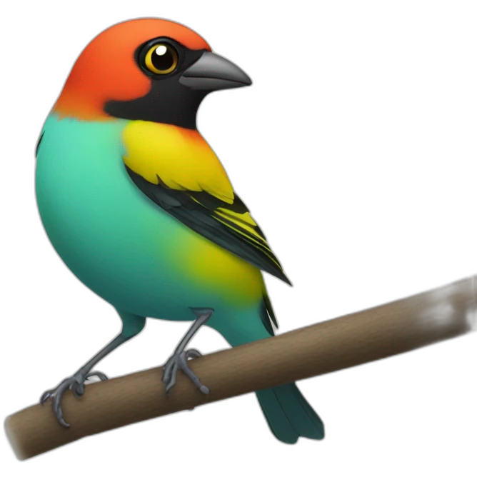 tanager scared emoji