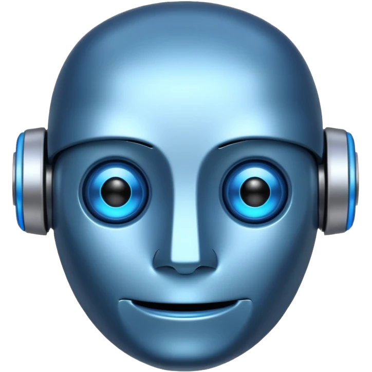 friendly robot face emoji