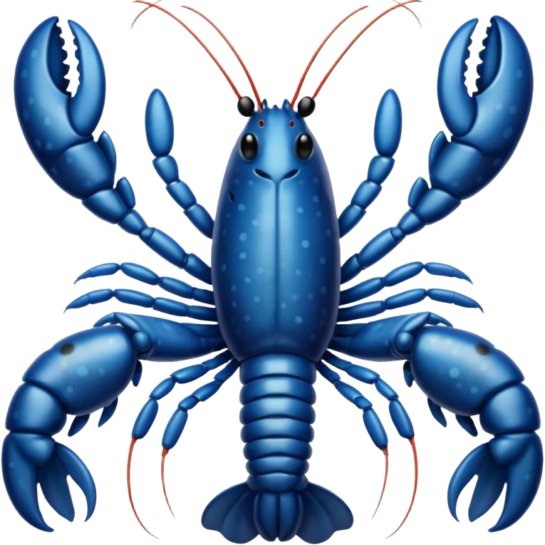 White and black white lobster  emoji