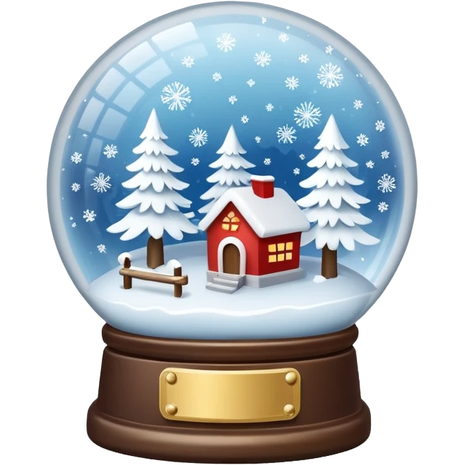 White Snow Gloebe emoji