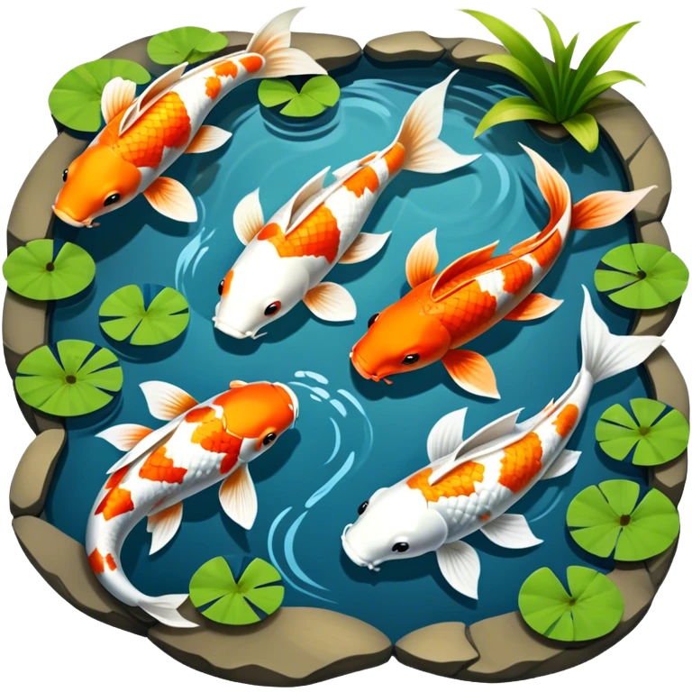 koi pond emoji