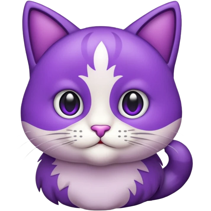 faça um gatinho roxo de emoji para eu copiar emoji