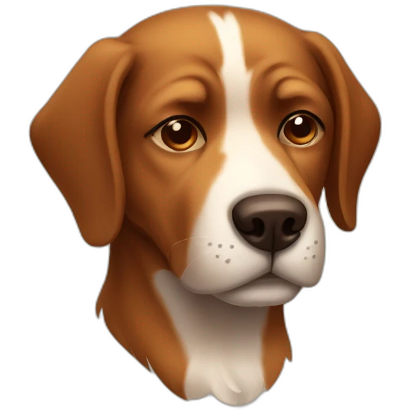 sleepy dog brown emoji