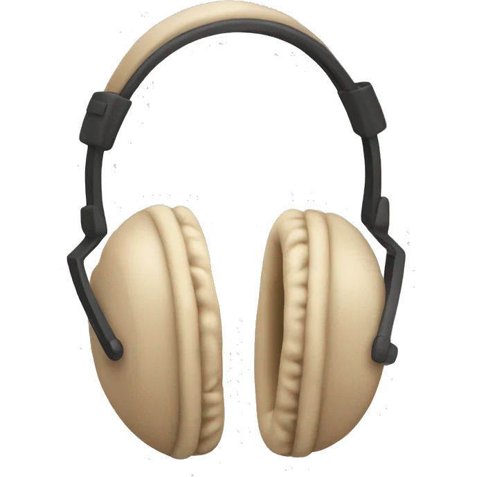 beige earmuffs emoji