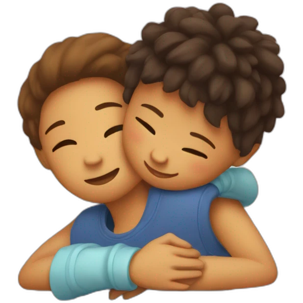 hug fille garcon emoji