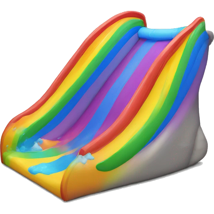 Rainbow slide emoji