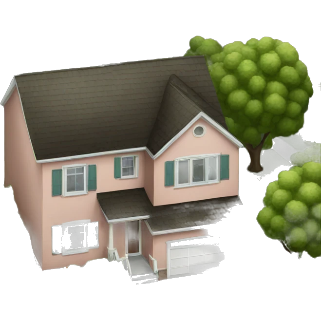 three bedrooms in a good neighborhood emoji