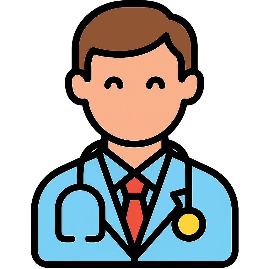 doctor color outline icon style emoji