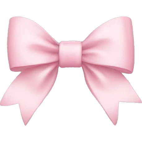 Light pink bows emoji
