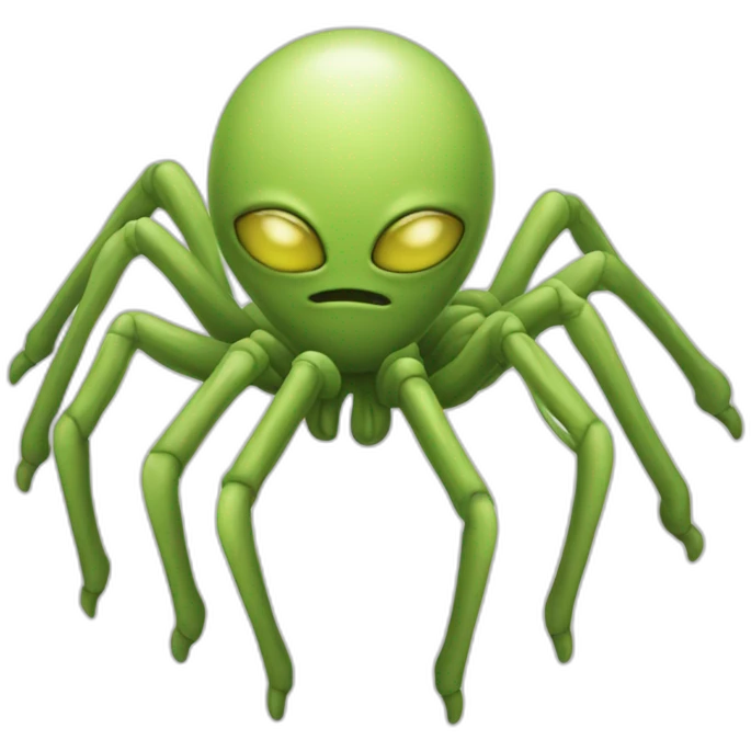 the eight - legged alien stylized emoji