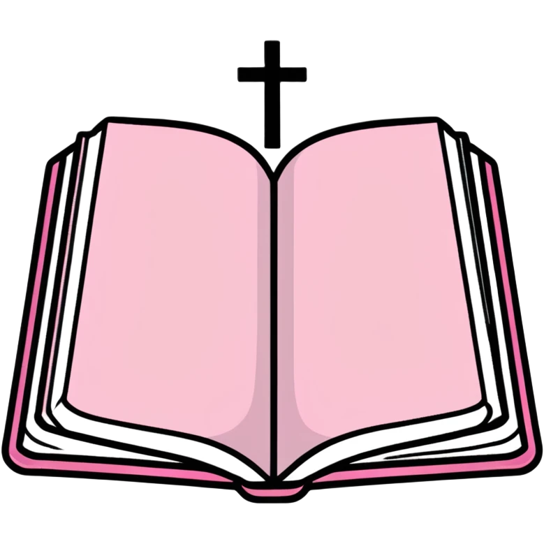 Pink Bible emoji emoji