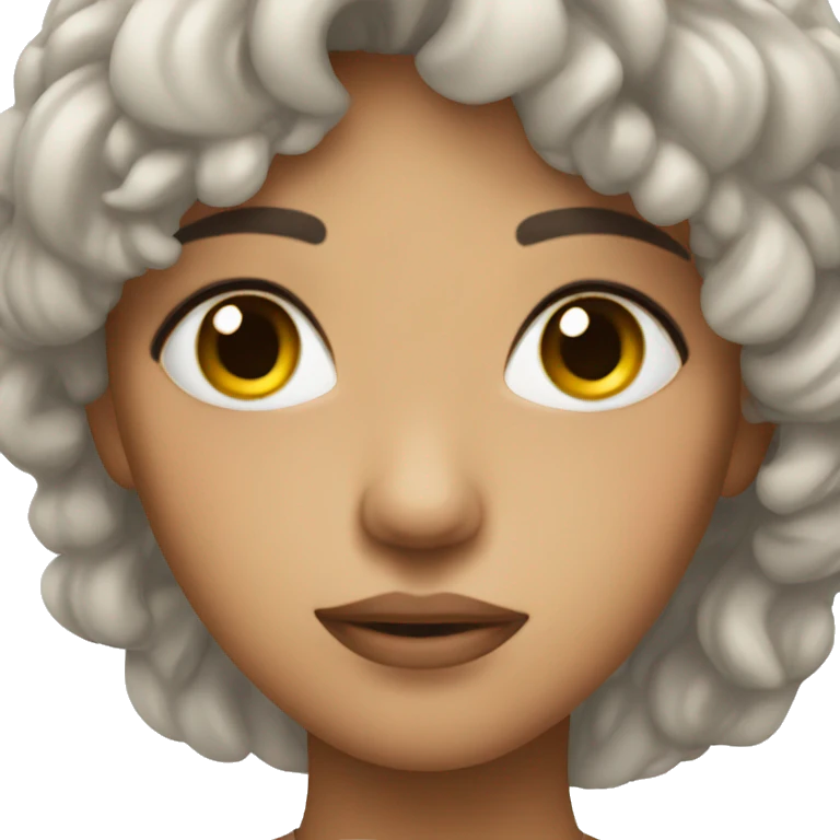 Tired face beauty emoji