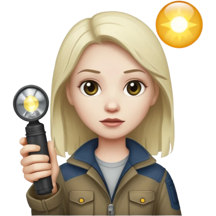 dead by daylight sable ward with a flashlight emoji