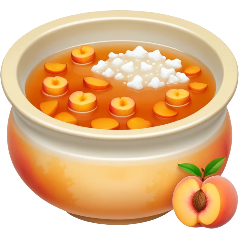 snow fungus and peach gum soup emoji
