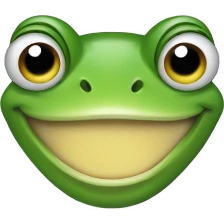 Frog smile emoji