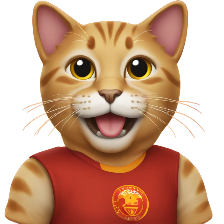 Cat with Galatasaray t shirt emoji