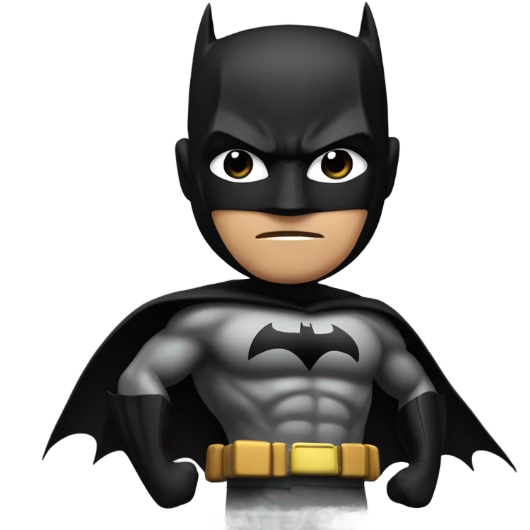 Realistic bat man emoji