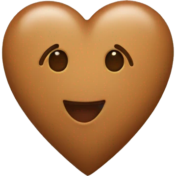 Light brown heart emoji