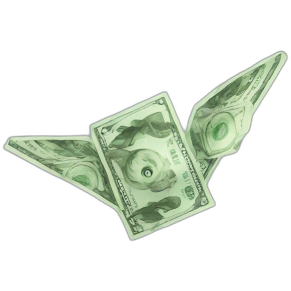 flying money emoji