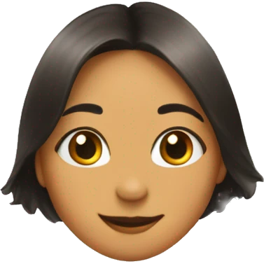 Cardboard box with a picture frame of a girl in it. emoji