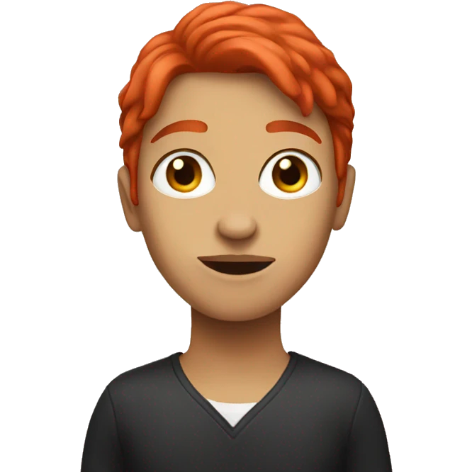 red hair activist emoji