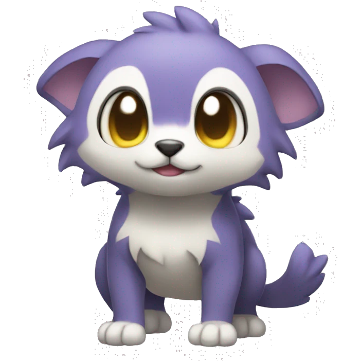 Cute cool animal hybrid Fakemon full body emoji