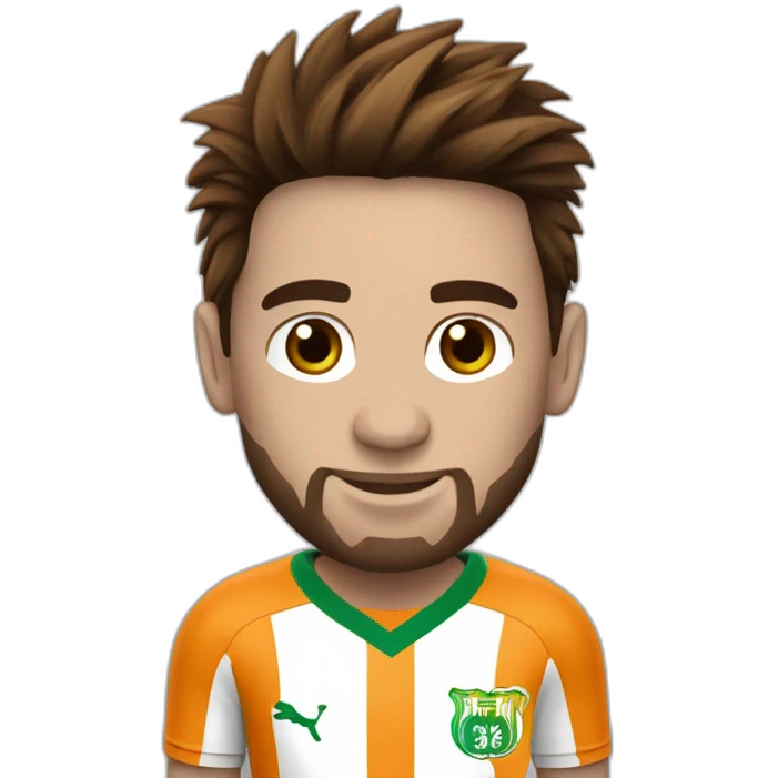 Messi en maillot de la côté d'Ivoire  emoji